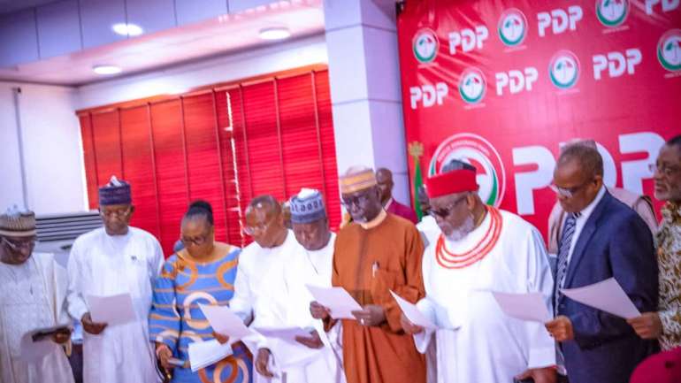 The Inauguration of Disciplinary Committee of the People’s Democratic Party (PDP).
