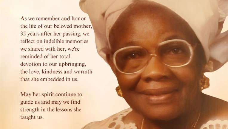 35th anniversary of her passing – Mrs Victoria Isiemoa Ikimi